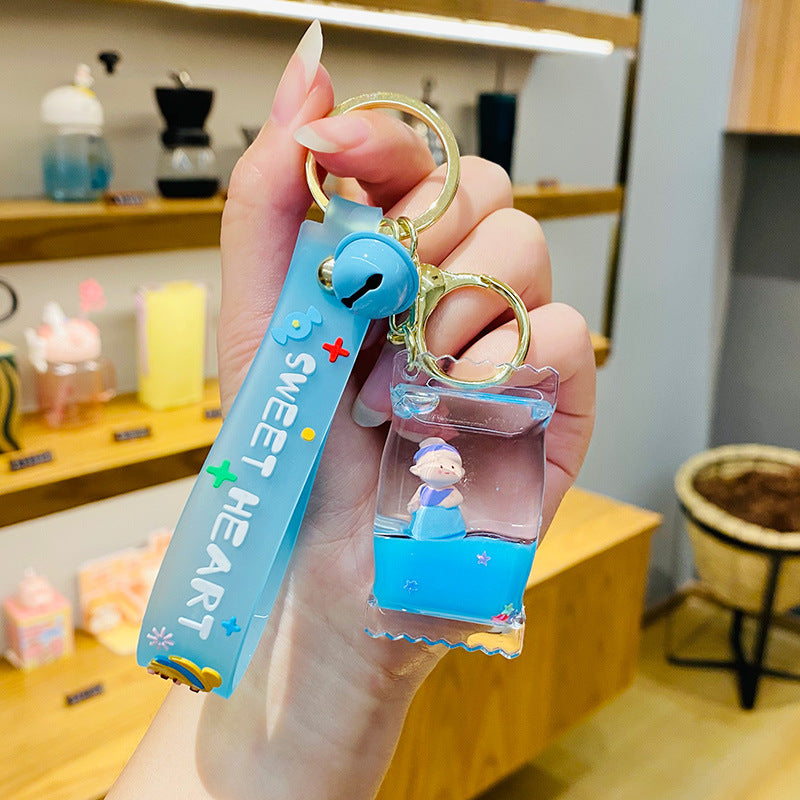 Wholesale Acrylic Candy Float Bottle Keychain